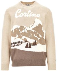 MC2 Saint Barth - Heron Crewneck Knit With Cortina Intarsia - Lyst