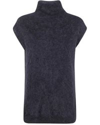 Antonelli - Top Met Hoge Hals Van Alpacawol - Lyst