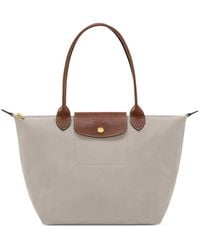 Longchamp - Le Pliage Leather-Trim Shoulder Bag - Lyst