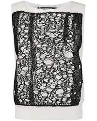 Pierantoniogaspari - Top Con Ricamo - Lyst