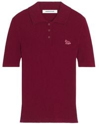 Maison Kitsuné - Top Sin Mangas Con Motivo Fox - Lyst