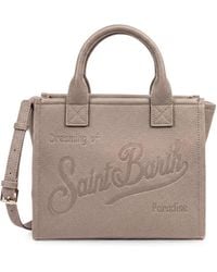MC2 Saint Barth - Pebbled Leather Vanity Medium Bag - Lyst