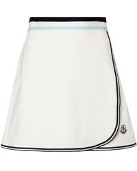 Moncler - Mini-Rok Met Logopatch - Lyst