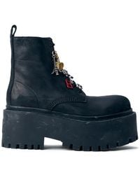 Balenciaga - Charm-Embellished Platform Ankle Boots - Lyst