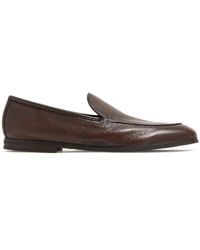 Neil Barrett - Almond-Toe Leather Loafers - Lyst