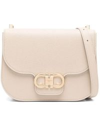 Ferragamo - Double Gancini Umhängetasche - Lyst