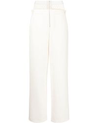 Dion Lee - Fishnet Panel Straight-leg Trousers - Lyst