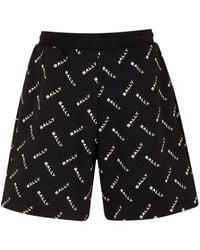 Bally - Pantalones cortos de chándal con logo - Lyst