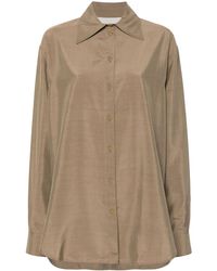 Quira - Button-Up Overhemd Met Puntige Kraag - Lyst