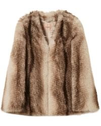 Twinset - Faux-Fur Cape Jacket - Lyst