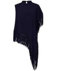 BOSS - Fringe-Trim Asymmetric Top - Lyst