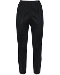 Pleats Please Issey Miyake - Plissé-Effect Trousers - Lyst