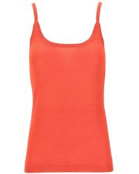 LA ROSE - Fine-Knit Tank Top - Lyst