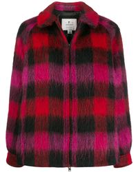 Woolrich - Chaqueta Corta Con Motivo De Cuadros - Lyst