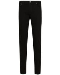 Dolce & Gabbana - Slim Fit Stretch Cotton Jeans - Lyst