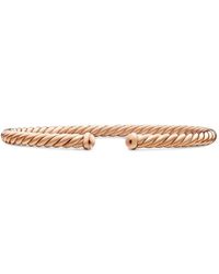 David Yurman - 18Kt Rose Modern Cablespira Bracelet (4Mm) - Lyst