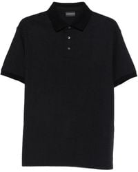 Emporio Armani - Logo Cotton Polo Shirt - Lyst