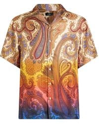 Etro - Camicia Bowling - Lyst