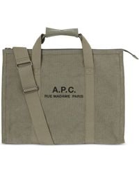 A.P.C. - Recuperation Logo-Print Luggage Bag - Lyst