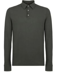 Slowear - Poloshirt Met Knoopmanchetten En Lange Mouwen - Lyst