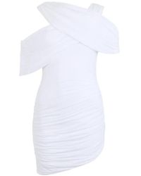 LES FILLES D'EVA - Asymmetrical Ruched Mini Dress - Lyst