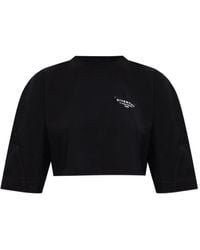 Givenchy - Cropped-Oberteil Mit Logo-Print - Lyst