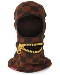 Sprayground - Check-Knit Zipper-Detail Ski Mask - Lyst