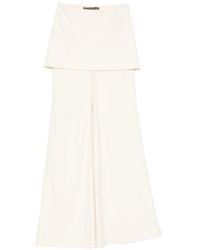 Enza Costa - Twill Apron-Style Trousers - Lyst
