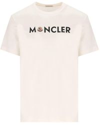 Moncler - Logo Cotton T-Shirt - Lyst