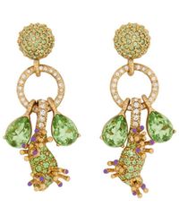 Oscar de la Renta - Pendientes con detalles de cristal - Lyst