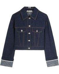 Ports 1961 - Contrast Denim Jacket - Lyst
