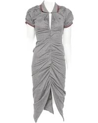 Vivienne Westwood - Pulling Ruched Asymmetric Midi Dress - Lyst