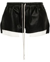 Rick Owens - Fox Boxers Leather Shorts - Lyst