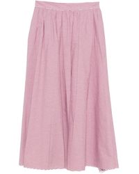 Manuel Ritz - Striped Midi Skirt - Lyst