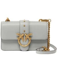 Pinko - Small Love One Stud-Embellished Shoulder Bag - Lyst