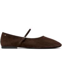 Tory Burch - Bailarinas planas de ante - Lyst