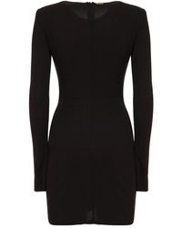 Just Cavalli - Long-Sleeve Draped Dress - Lyst