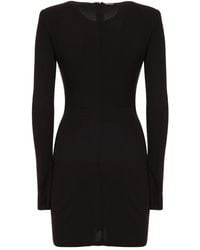 Just Cavalli - Long-Sleeve Draped Dress - Lyst