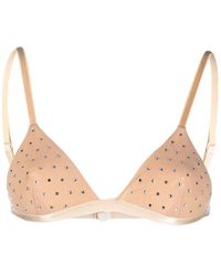 ANDAMANE - Crystal-Embellished Triangle Bra - Lyst