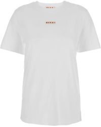 Marni - Camiseta Con Aplique Del Logo - Lyst