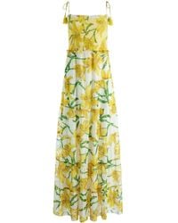 Alice + Olivia - Marna Maxikleid Mit Blumen-Print - Lyst