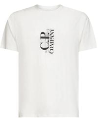 C.P. Company - T-Shirt 30/1 En Jersey Imprimé À Manches Courtes - Lyst