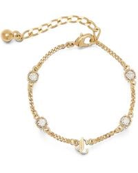 Jimmy Choo - Bracelet À Plaque Jc Et Cristaux - Lyst