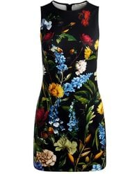 Alice + Olivia - Abito Svasato A Fiori - Lyst