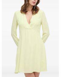 Patrizia Pepe - Long-Sleeve Wrap Mini Dress - Lyst