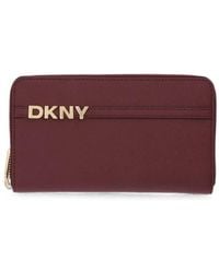 DKNY - Avril Zip-Around Wallet - Lyst