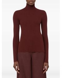 Max Mara - Jersey Cavallo De Canalé Con Cuello Vuelto - Lyst