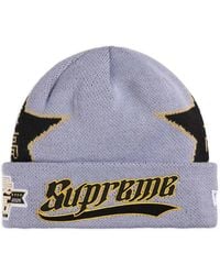 Supreme - X New Era Stars Beanie Hat - Lyst