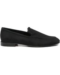 Canali - Herringbone-Pattern Loafers - Lyst