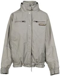The Attico - Logo-Patch Drawstring Bomber Jacket - Lyst